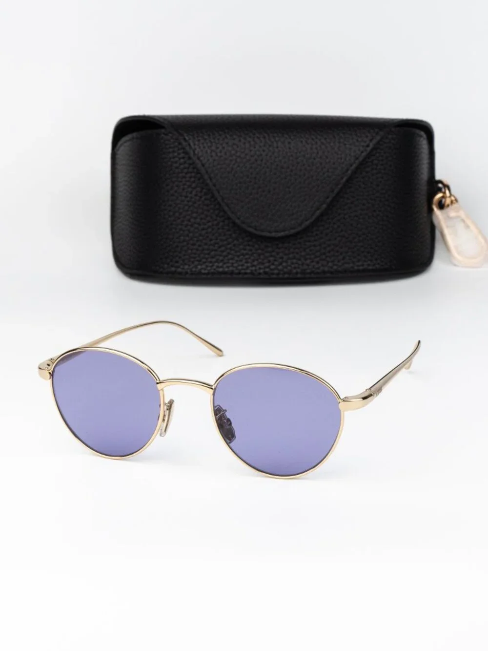 Loewe Men Sunglasses Gold Violet Round LW40152U 32Y NEW AUTHENTIC